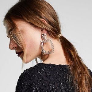 Zara Silver Statement Earrings